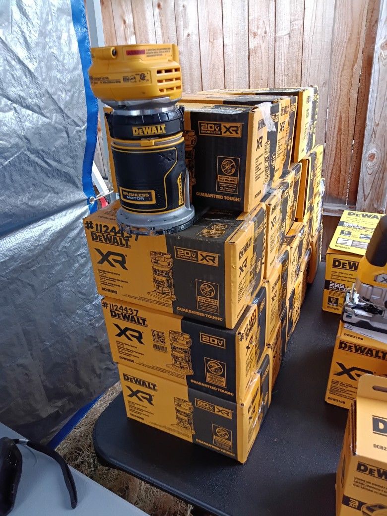 DeWalt Router's All Brand New Still In Box Probably 25+ Boxes
