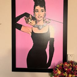 Stylish Audrey Hepburn Art Portrait 