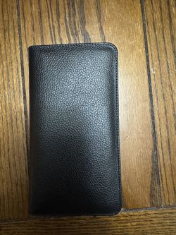 Men’s Black Long Leather Wallet