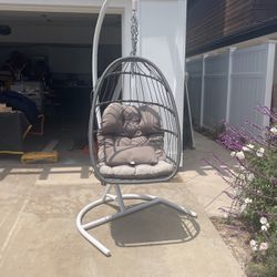 Pier One Egg Chair With Cushions