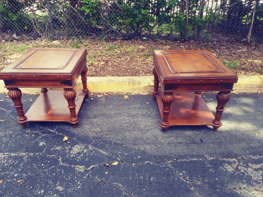 pair of end tables