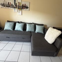 GRAY COUCH-IKEA 