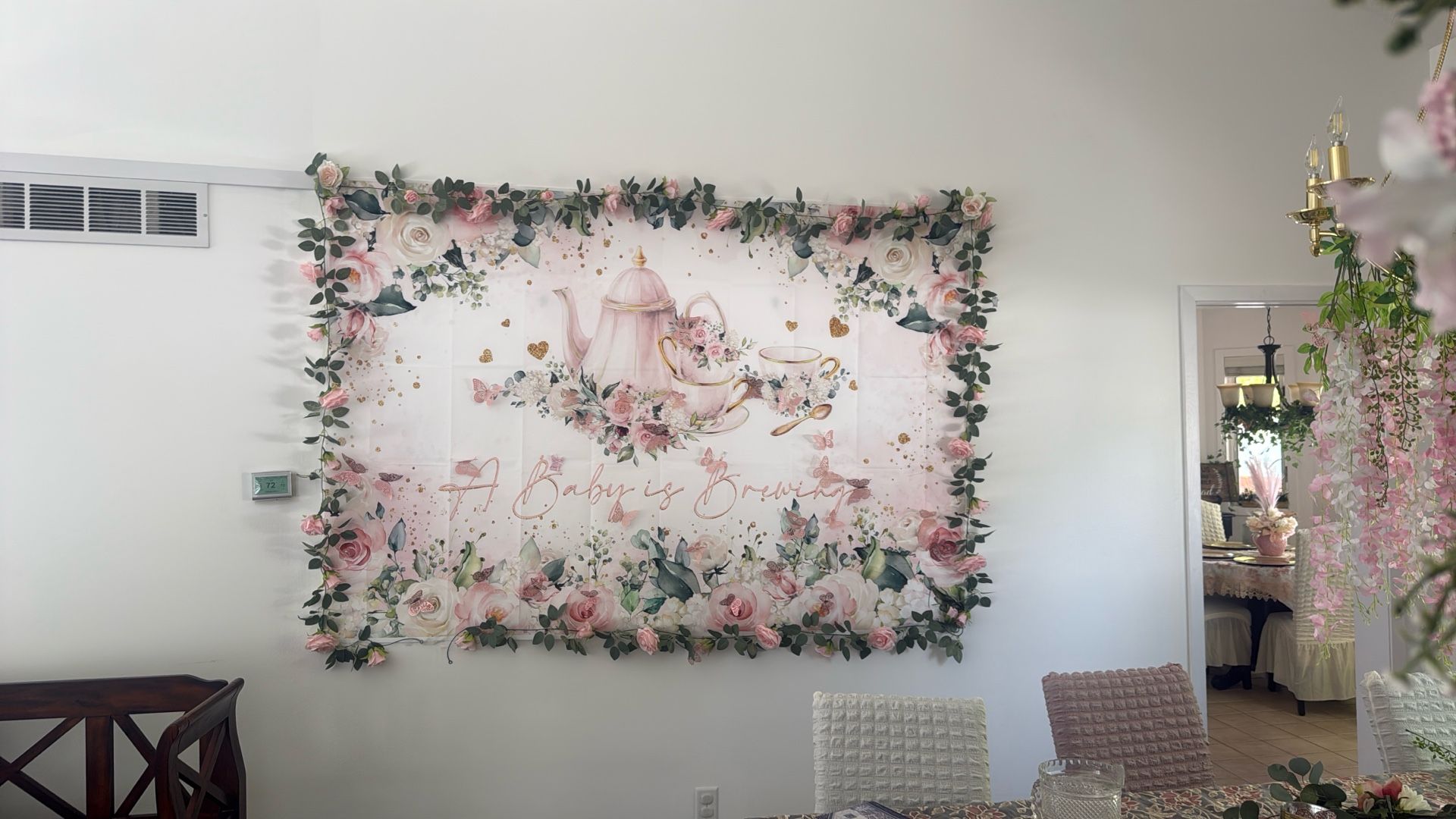 Baby Is Brewing Tea party Banner