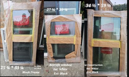 Retrofit / New Construction / Block frame Windows