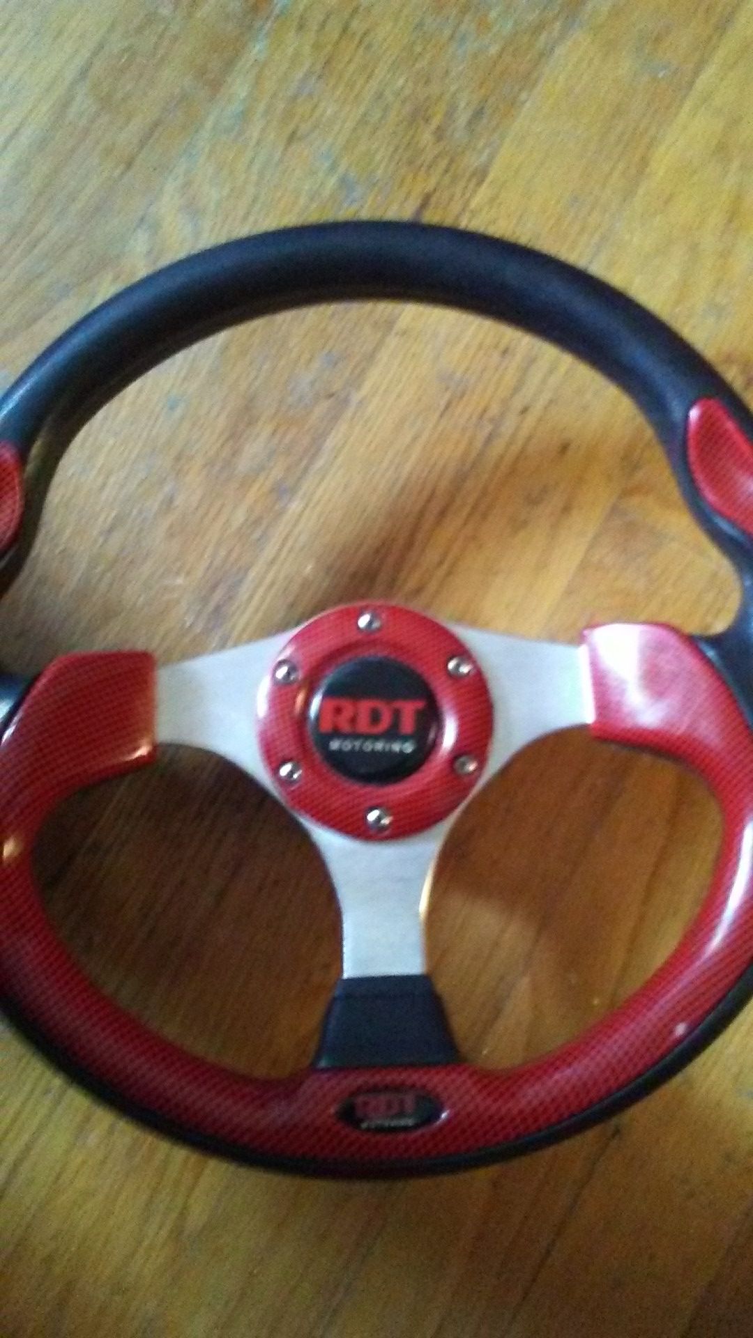 RDT motoring steering wheel with sparco hub