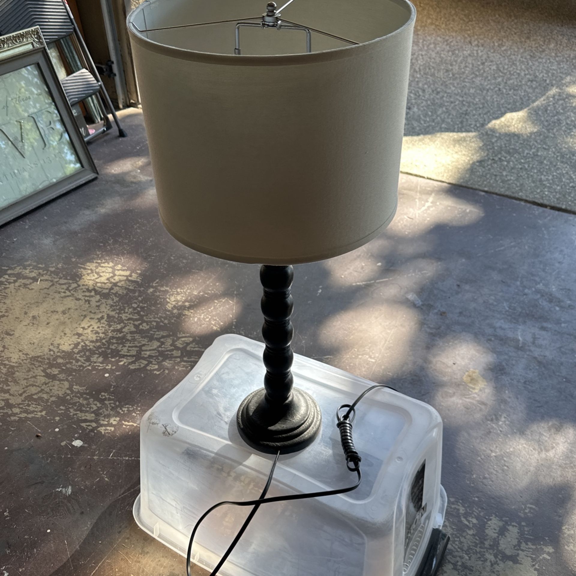 Lamp black finish brand new
