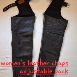 Woman's Leather Chaps / FirstGear Leather Pants 