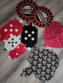 Casino theme balloons