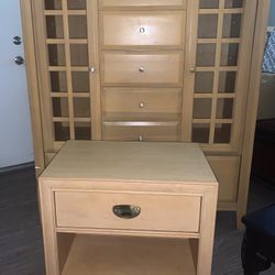 Wood  Dresser And Nightstand