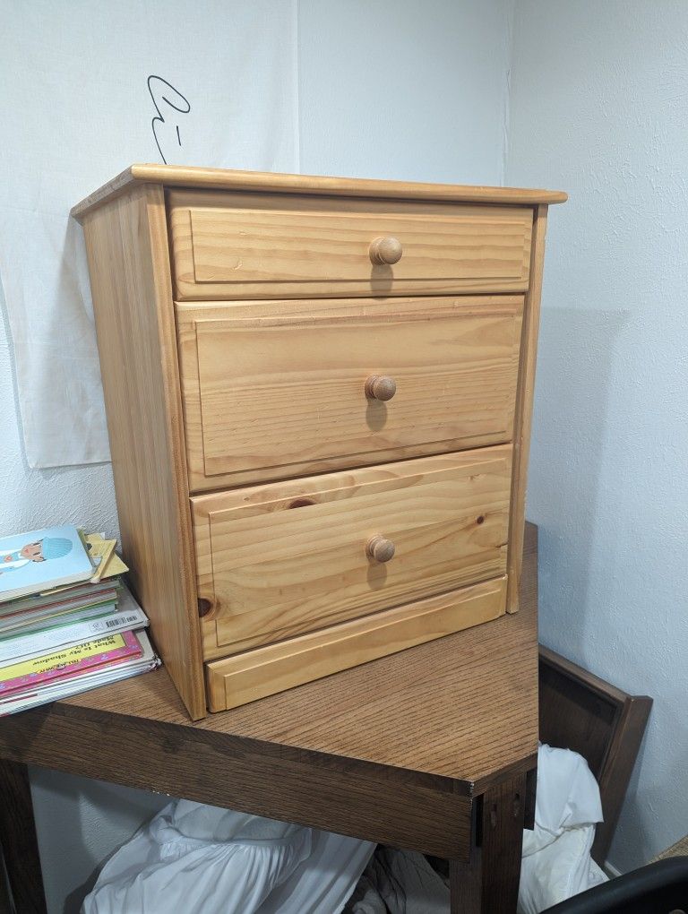 Solid Pine Bedside Table (1)