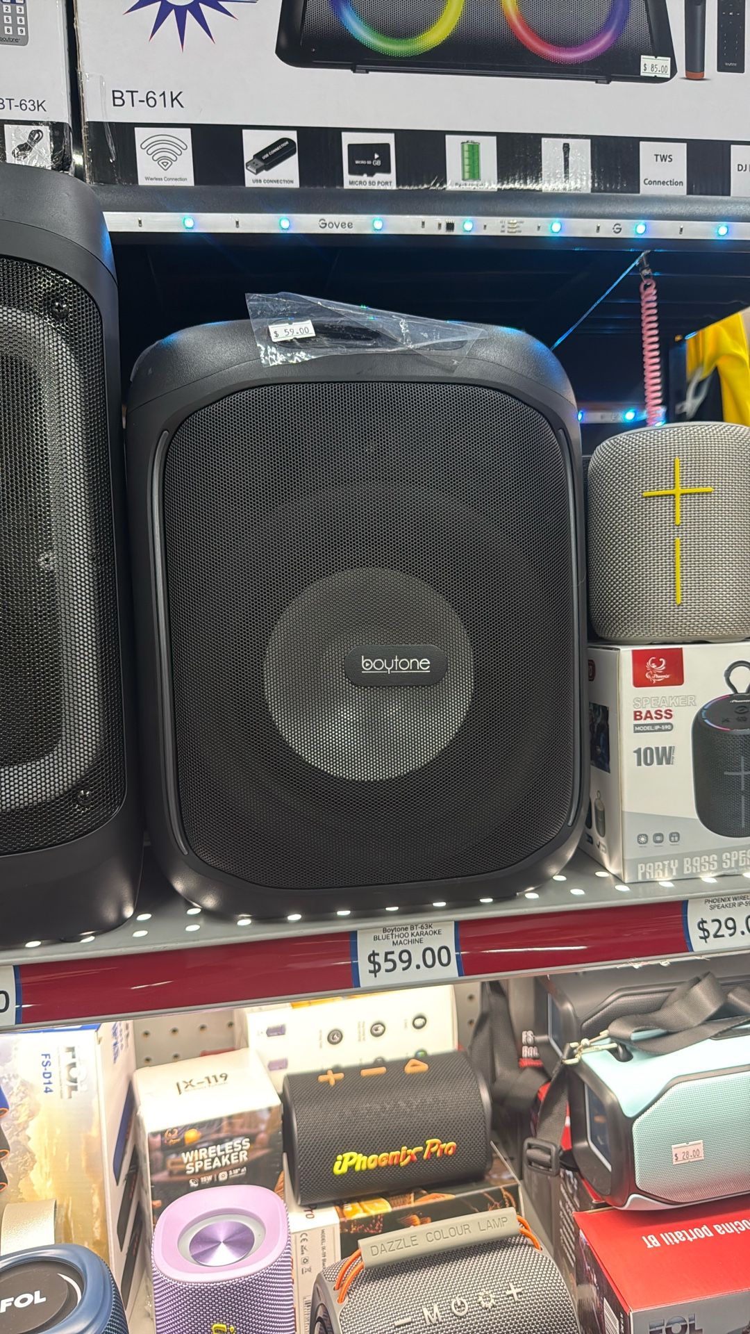 boytone BT-63K bluetooth speaker wireless speaker karaoke speaker with the microphone