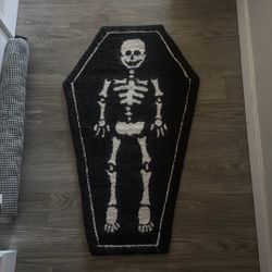 Large Coffin/ Skeleton Rug