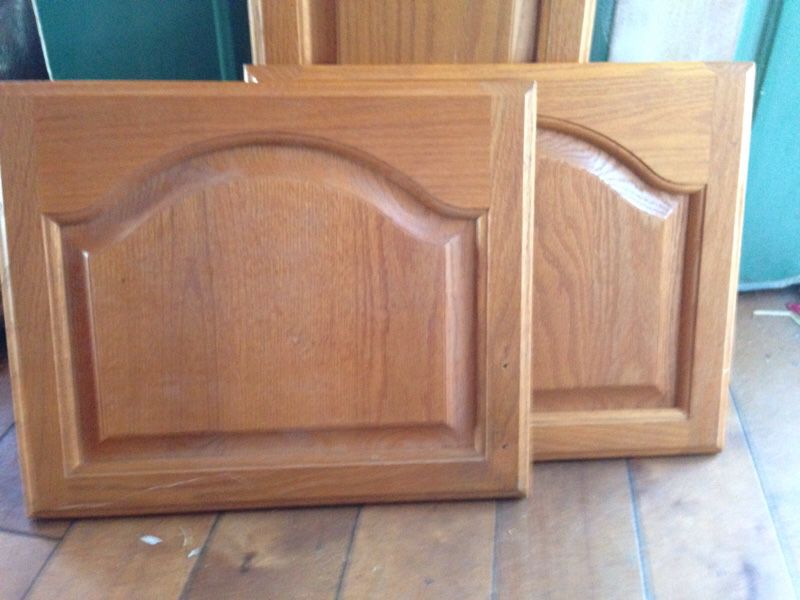 Set of 3 Solid Wood Kitchen Cabinet Doors $20