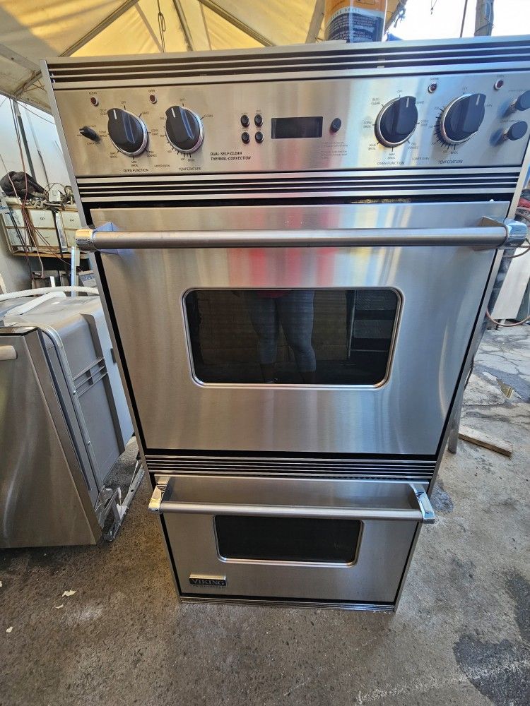 27" VIKING DOUBLE OVEN STAINLESS STEEL 