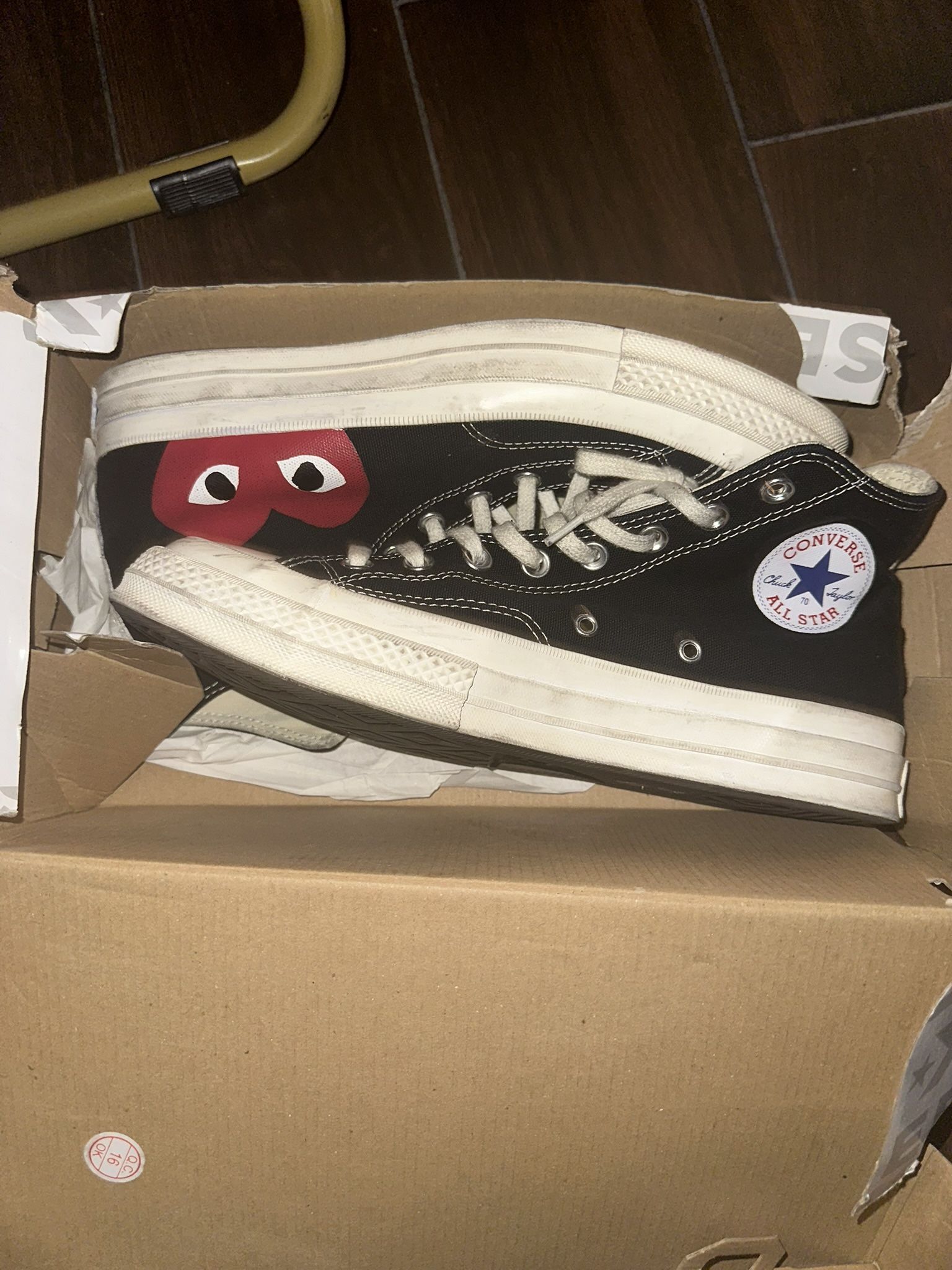 CDG Converse Black 