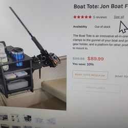 Jon Boat Fishing Organizer