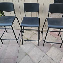 (3) Bar Height Chairs