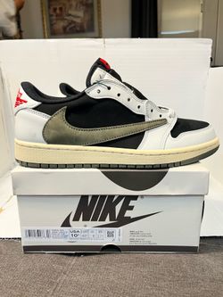 Nike Jordan 1 Low Travis Scott Olive OG SP Size 9 Men Size 10.5 Women