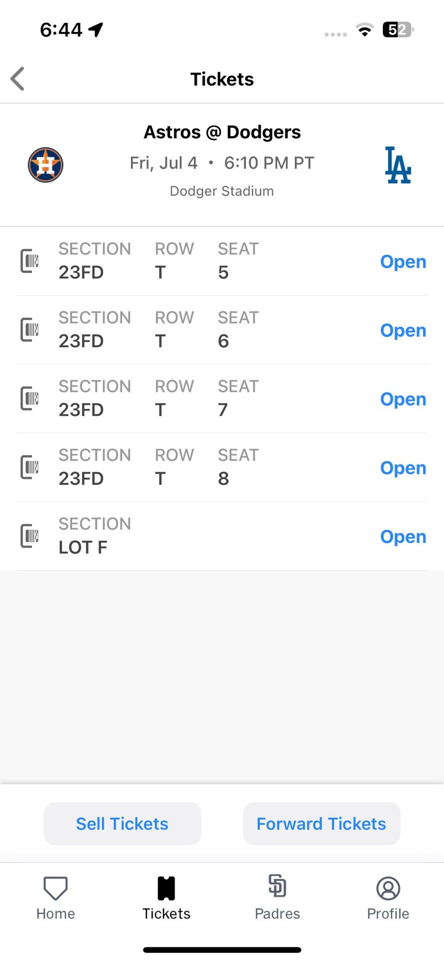 Dodgers Tickets 7/4