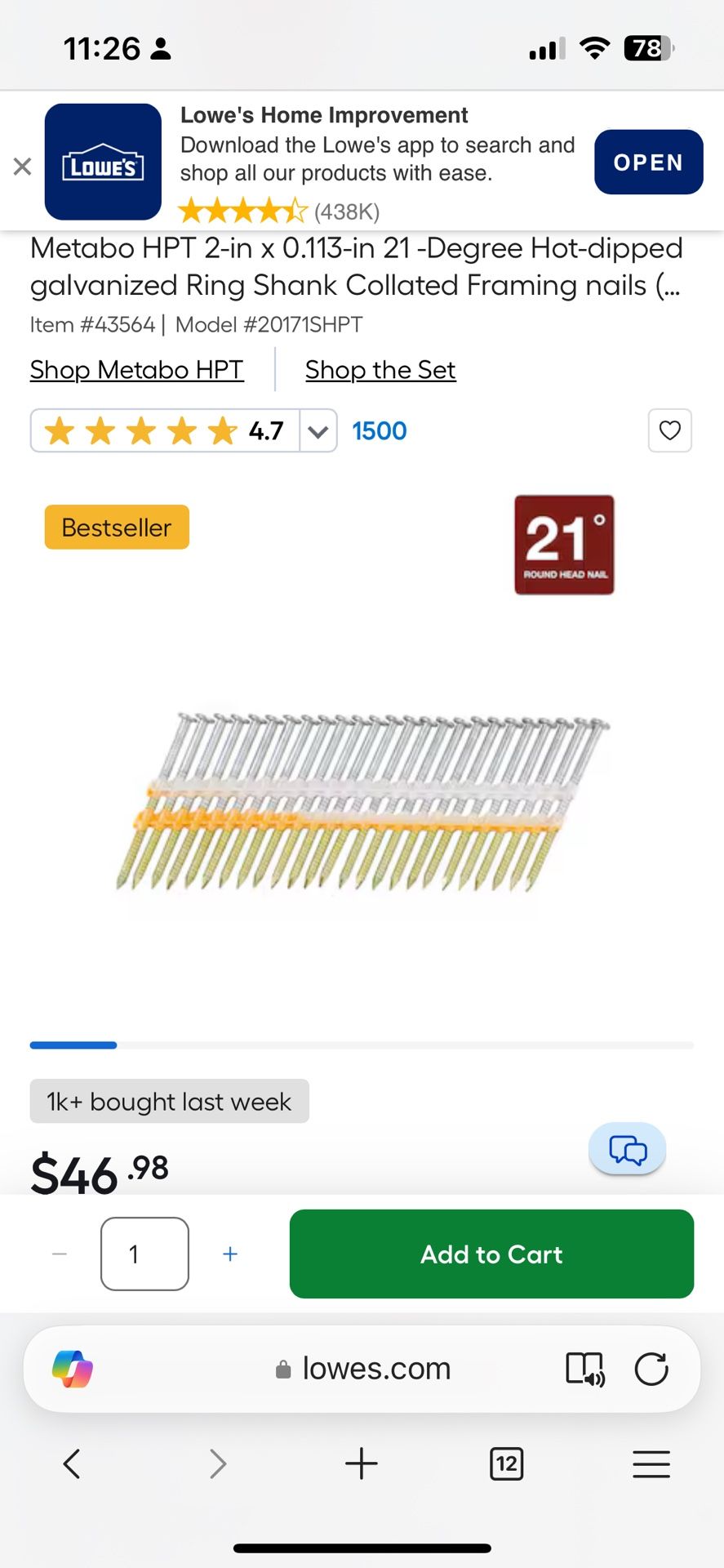 Nails ( Around 600 )