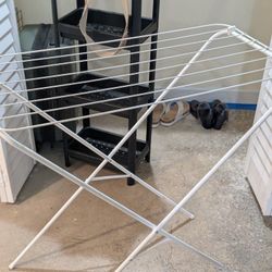 Ikea Laundry Rack & 40 Lavender Hangers 