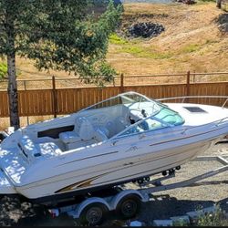 2000 Sea Ray Express 21’ Tandem Trailer