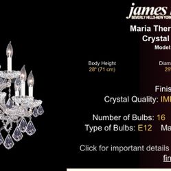 James Moder Impact Crystal Chandelier 