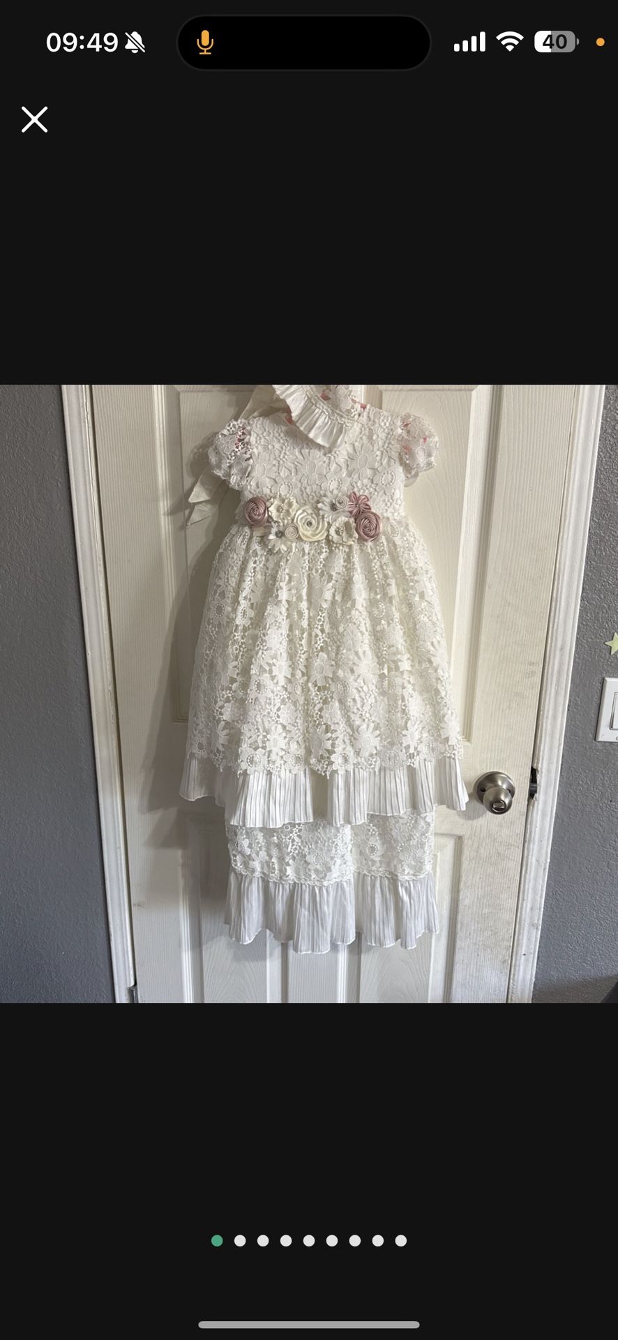 Baby/toddler Bautizo White Dress