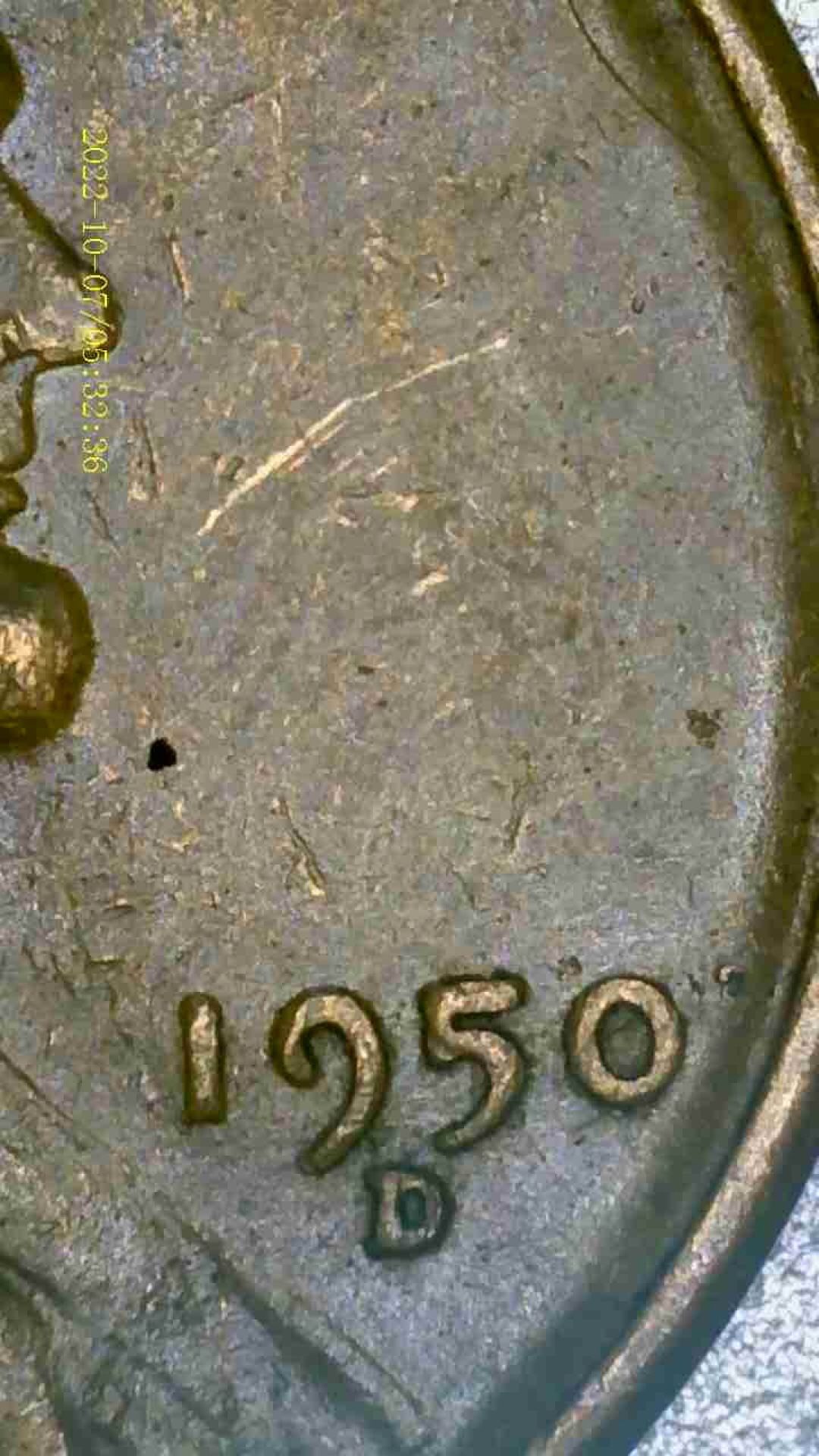 1950 D Lincoln Wheat Penny Doubled