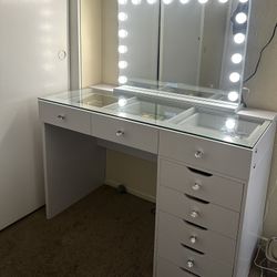 white Vanity desk 