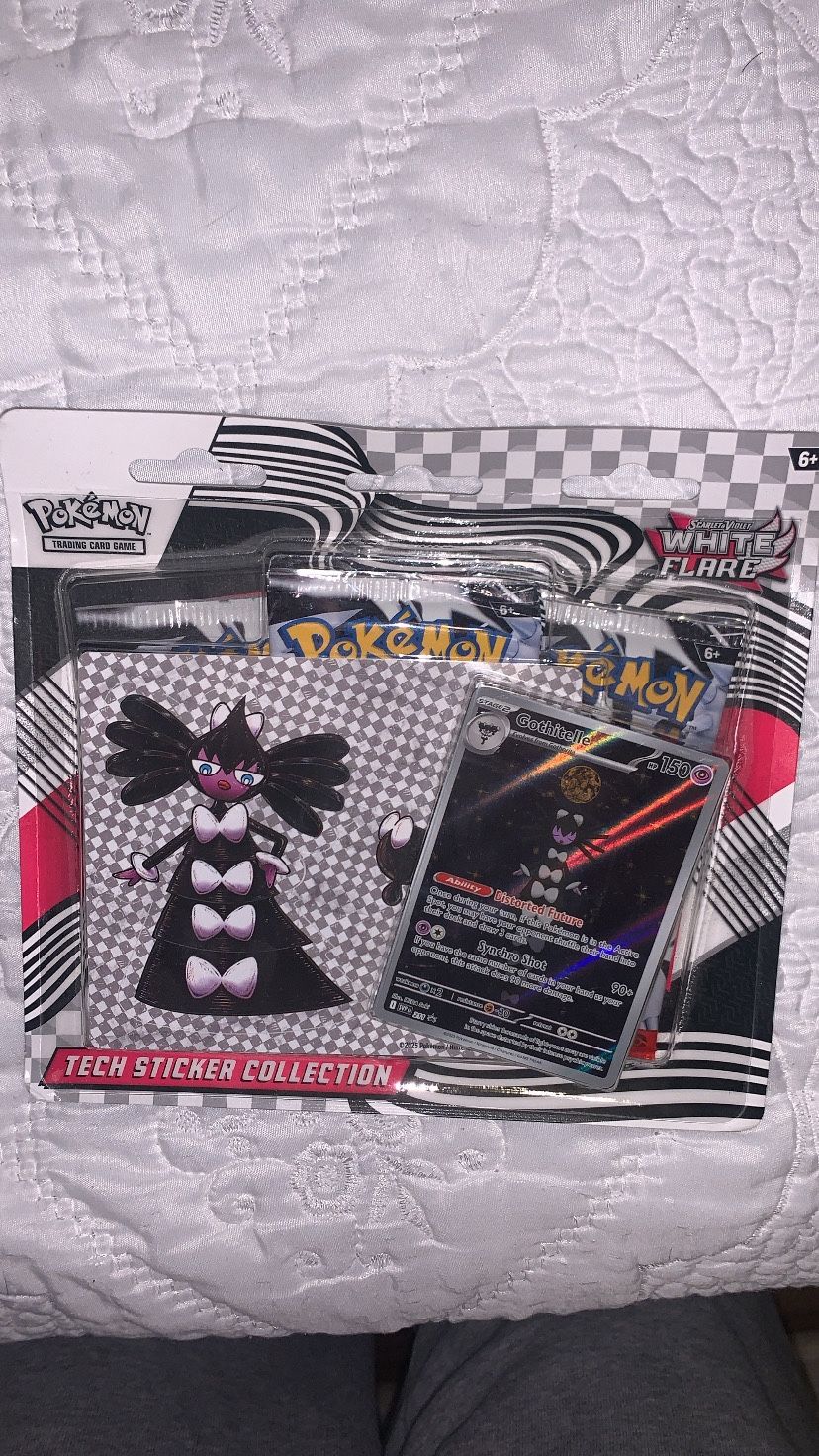 White Flare Tech Sticker 3 Pack Blister Collection