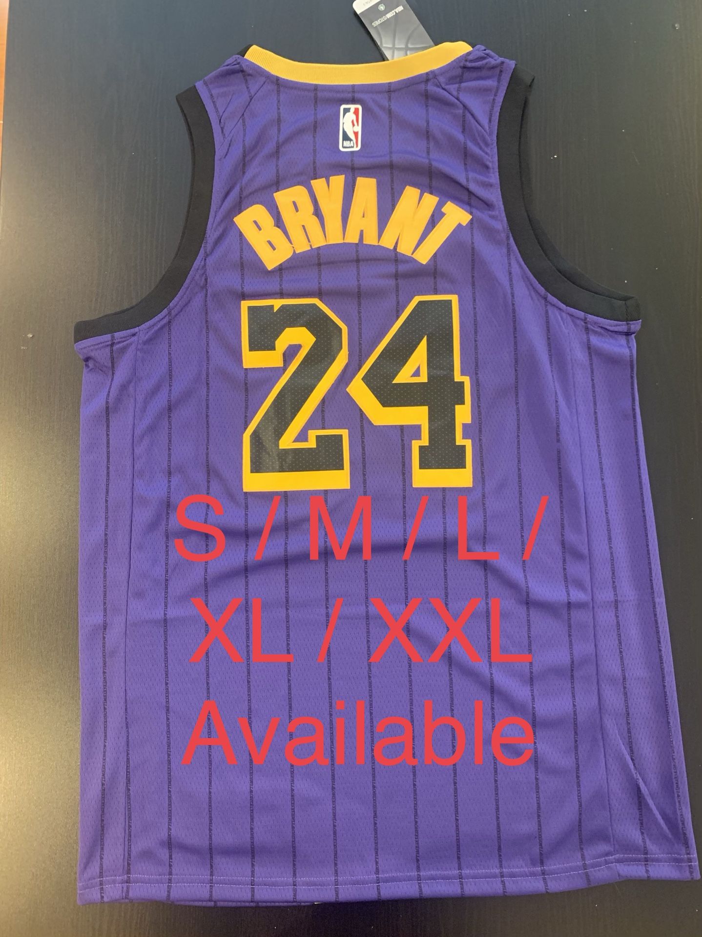 Stitched City Edition Kobe Bean Bryant Lakers NBA Basketball Jersey 24 8 GOAT