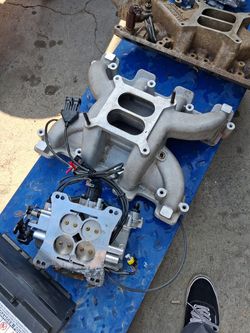 CHEVY LS TO CARBURETOR INTAKE!! 175$