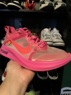 Used Off White Zoom Fly Pink