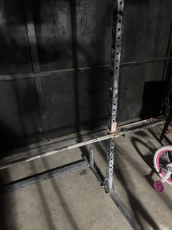 Squat Rack And Bar