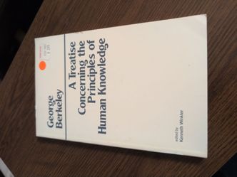 George Berkeley A treatise concerning the principles of human knowledge philosophy book paperback