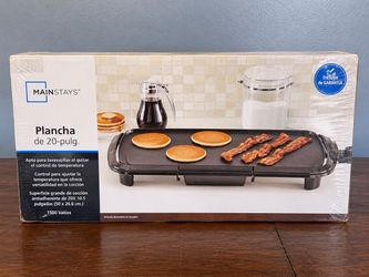 Mainstays 20 Inch Electric Griddle 1500W – Brand New Sealed –
