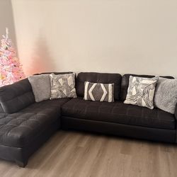 Black L Sectional