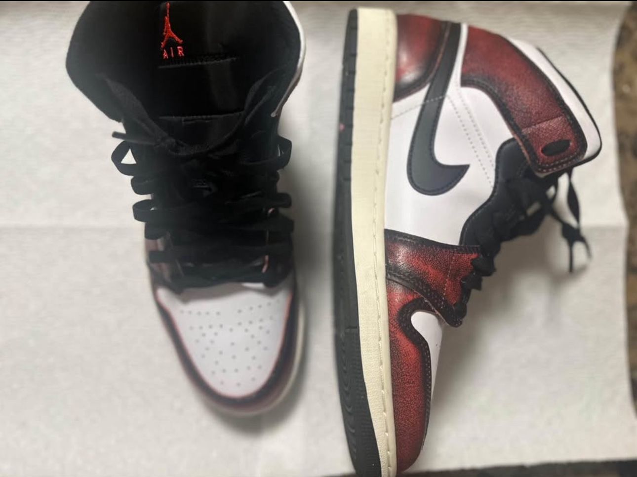 Jordan 1 “Wear-Away” Mid Top