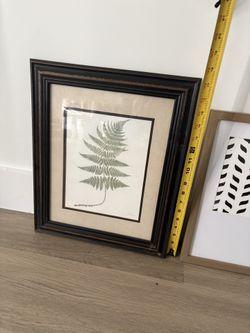 Framed picture with glass