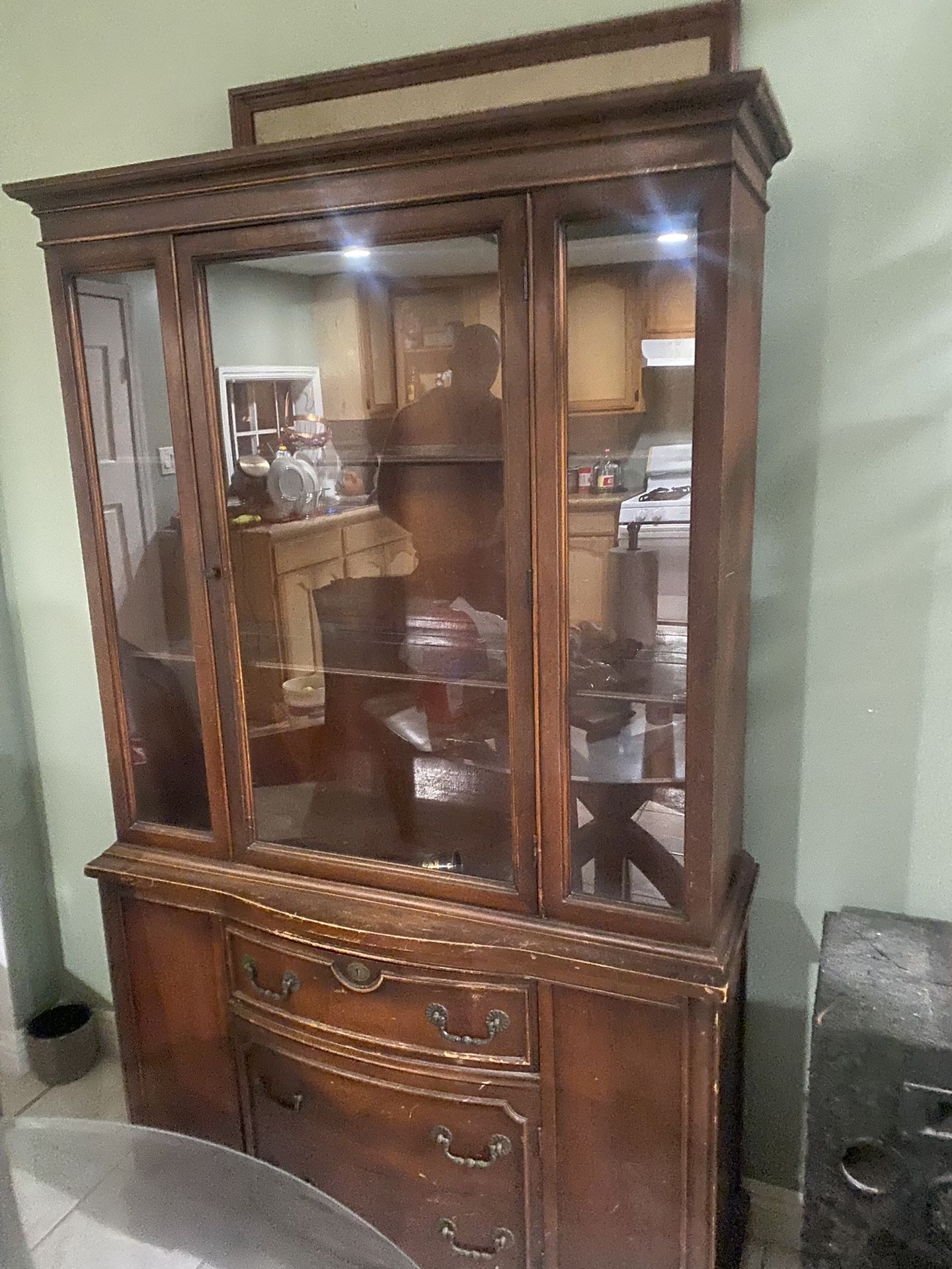 All Wood china Cabinet 