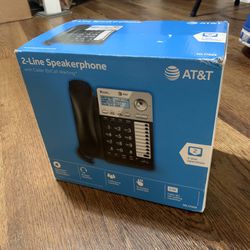 New AT&T 2-Line SpeakerPhone With CallerID/Waiting Landline Premium