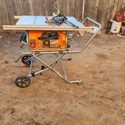RIDGID
15 Amp 10 in. Portable Corded Pro Jobsite Table Saw with Stand
Questions & Answers (529)