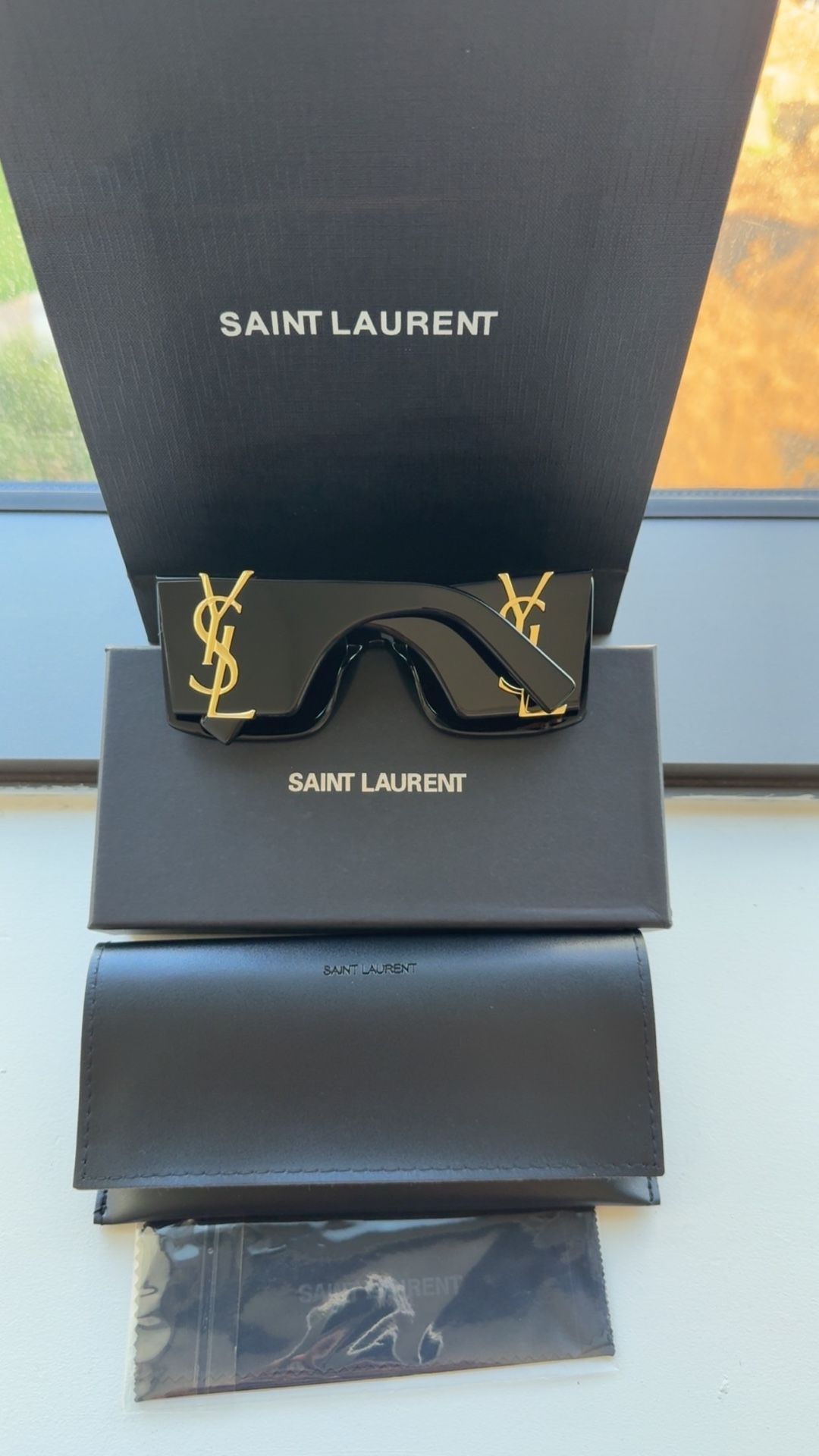 YSL Saint Laurent SL M119 Blaze Women’s Black sunglasses Shades