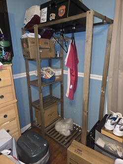 Wooden Clothes Closet