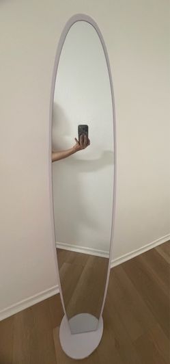 White Full-Length Standing Mirror