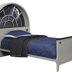 Star Wars Millennium Falcon Bed Frame W/ Touch Back Lit Head Board. 