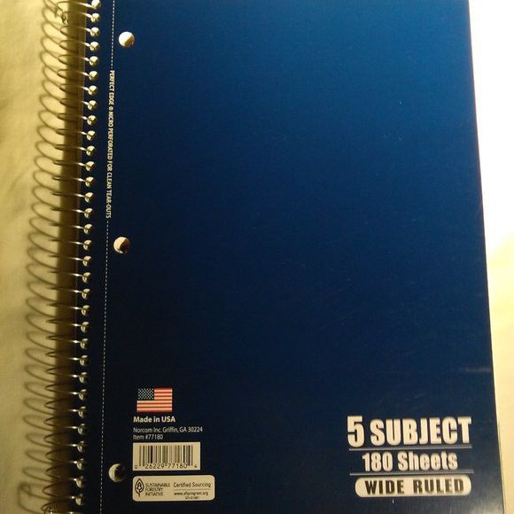 5 Subject Notebook

