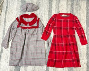 red dresses for girls size 6/7 both for $10