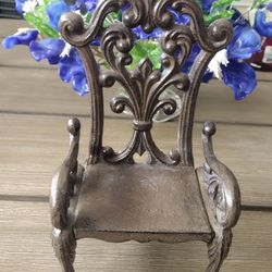 Cast Iron Doll Chair 